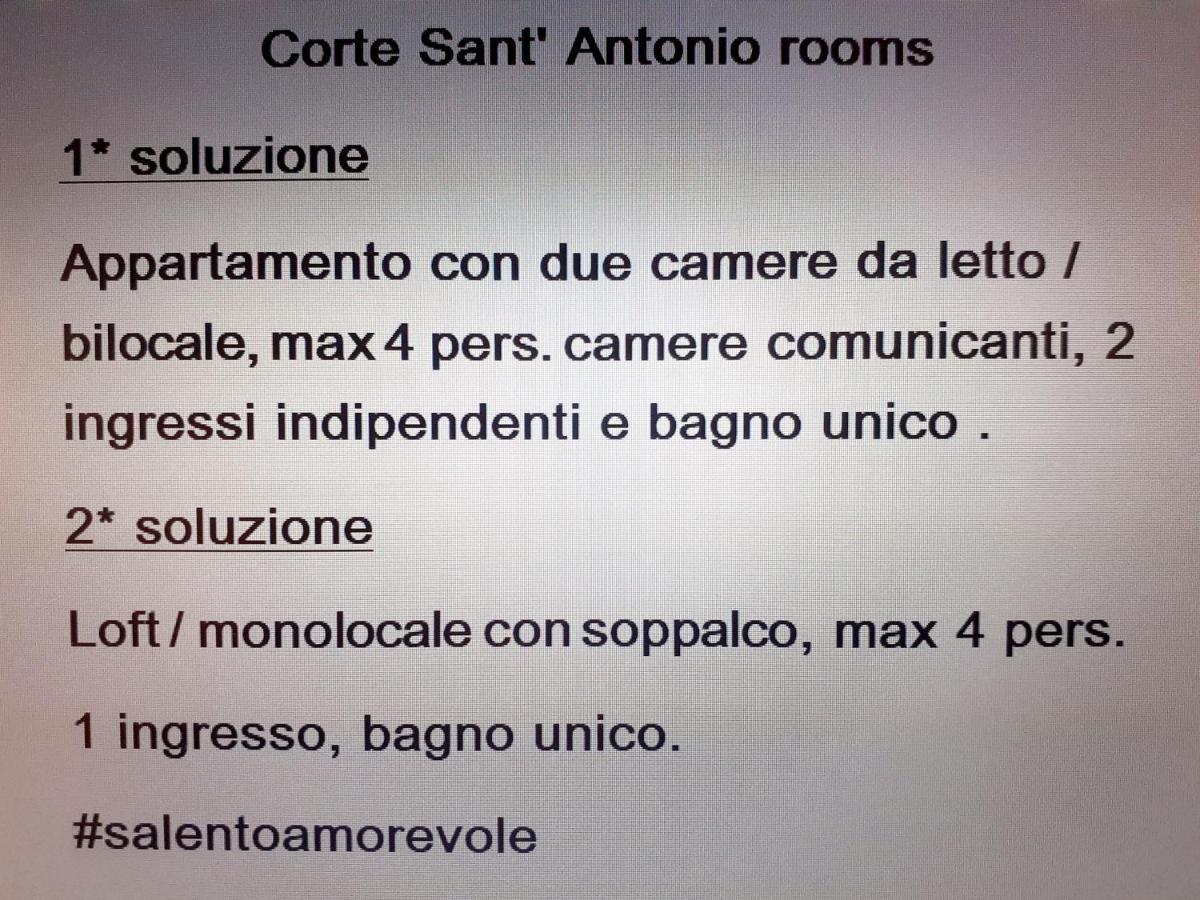 Corte Sant'Antonio Rooms Martano Exteriör bild